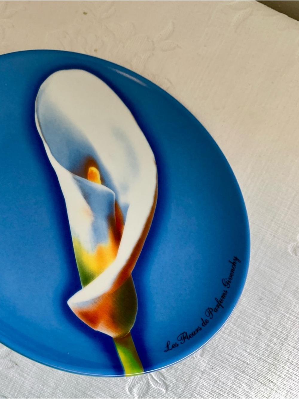 Givenchy Blue Calla Lily Decorative Plate